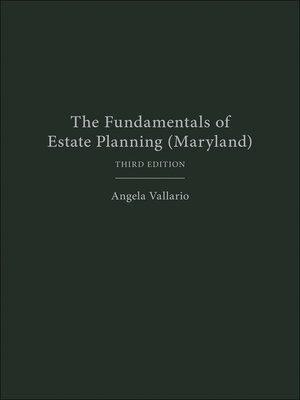 cover image of The Fundamentals of Estate Planning (Maryland)